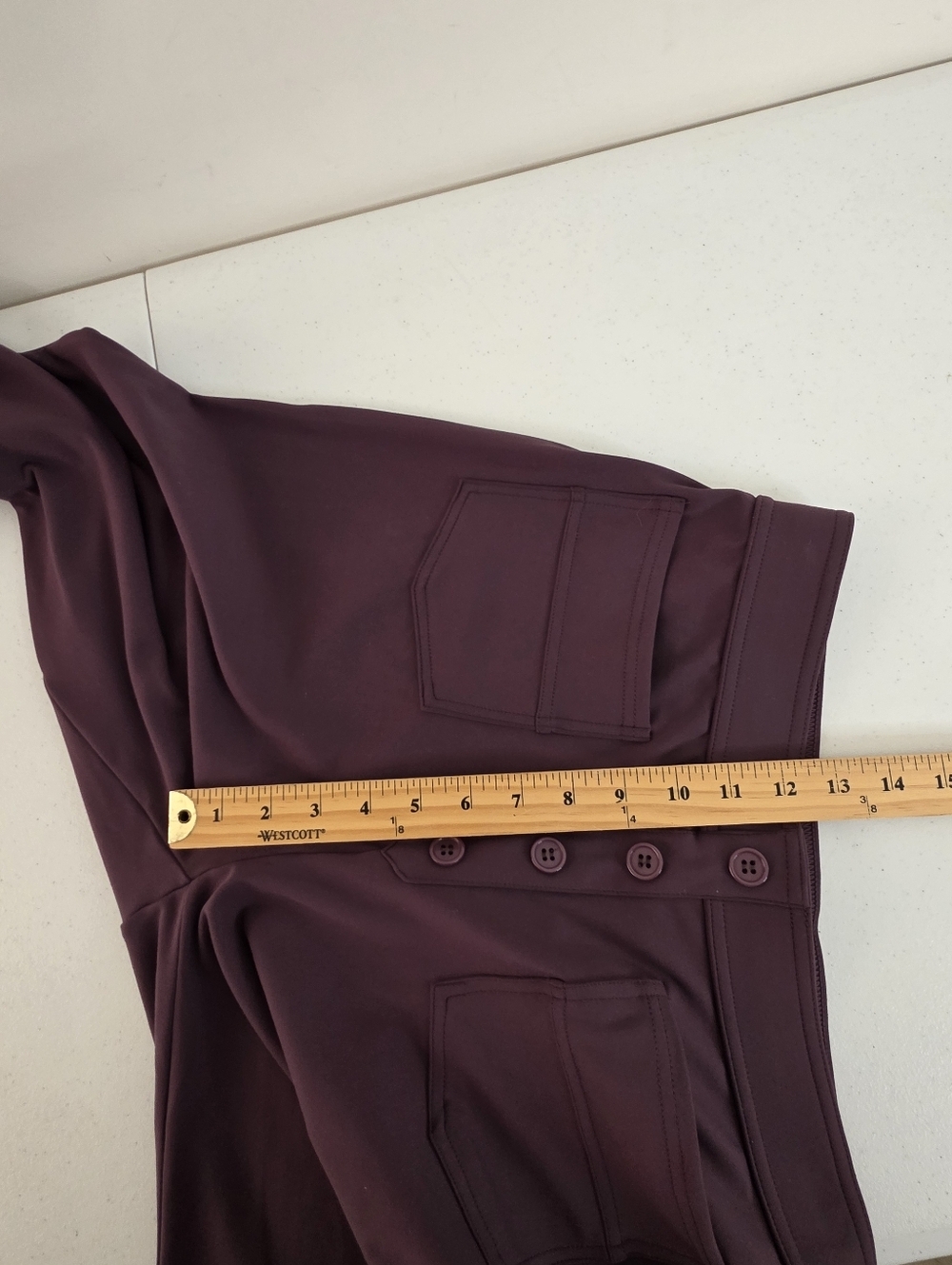 Halara Flex Straight Leg Pants Size L Four-Way Stretch Pull-on with Pockets NEW - Picture 8 of 14